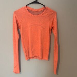Women's Orange Long Sleeve Top